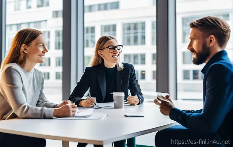 핀란드 프리랜서로 일하는 법 - **Prompt:** A female freelancer, in her early 30s, with a warm smile, focused on her laptop in a bri...