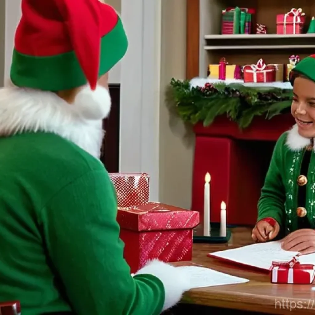 핀란드 로바니에미 산타 마을 - **Prompt 1: Magical Santa Claus Encounter**
"A cozy and heartwarming scene inside Santa Claus's ...