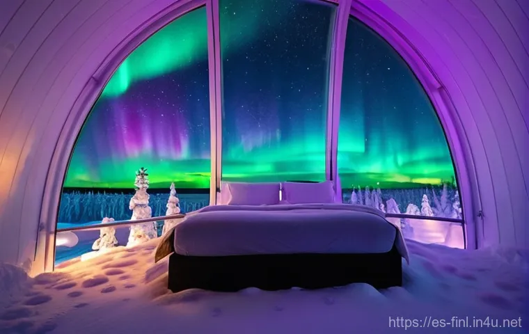 핀란드 로바니에미 산타 마을 - **Prompt 2: Arctic Winter Adventure with Huskies**
    "An exhilarating husky dog sledding safari th...